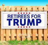 Retirees For Trump Banner
