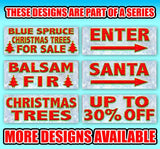 Fraser Fir Christmas Trees For Sale Banner