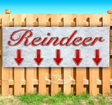 Reindeer Down Arrow Banner