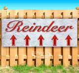 Reindeer Up Arrow Banner