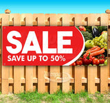 Sale Save Up To 50% Banner
