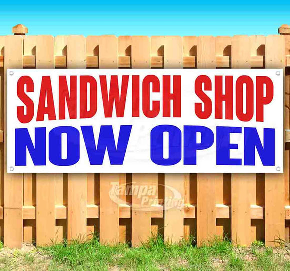 Sandwich Shop Now Open Banner