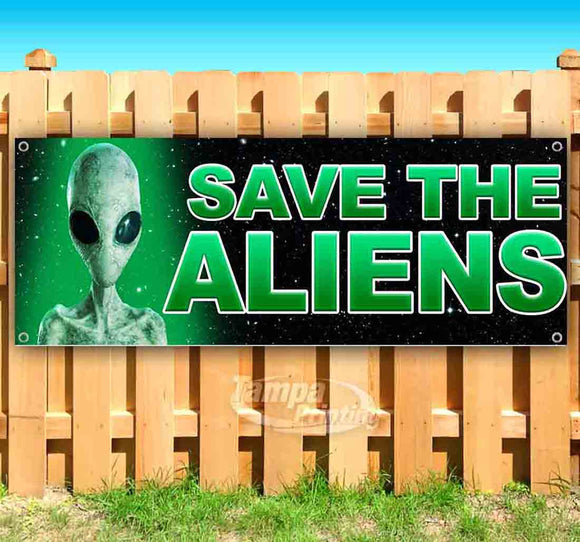 Save The Aliens Banner