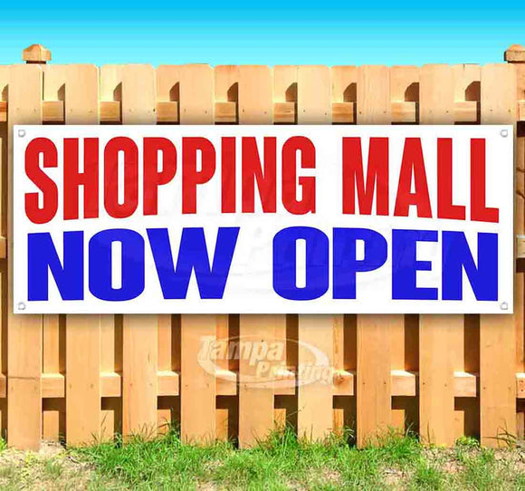 Shopping Mall Now Open Banner