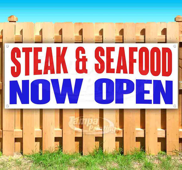 Steak & Seafood Now Open Banner