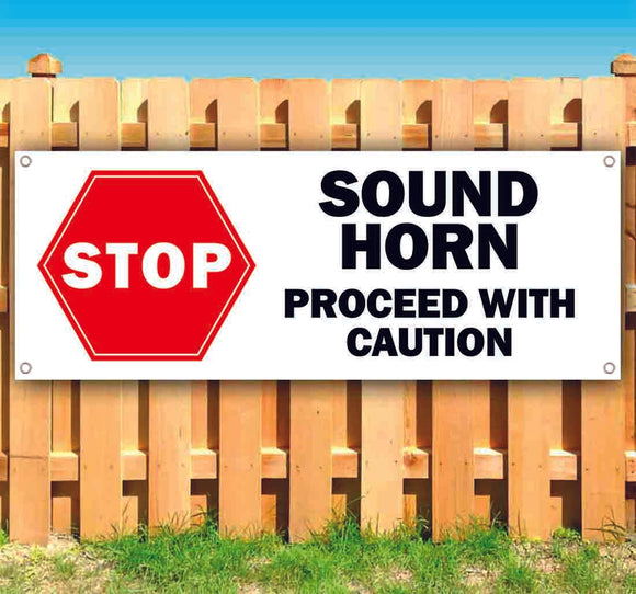 Stop Sound Horn Banner