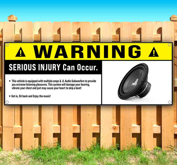 Subwoofer Warning Banner