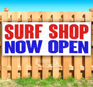 Surf Shop Now Open Banner