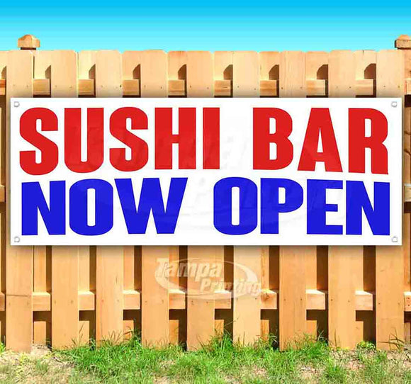 Sushi Bar Now Open Banner