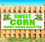 Sweet Corn, Credit Cards Accepted Banner