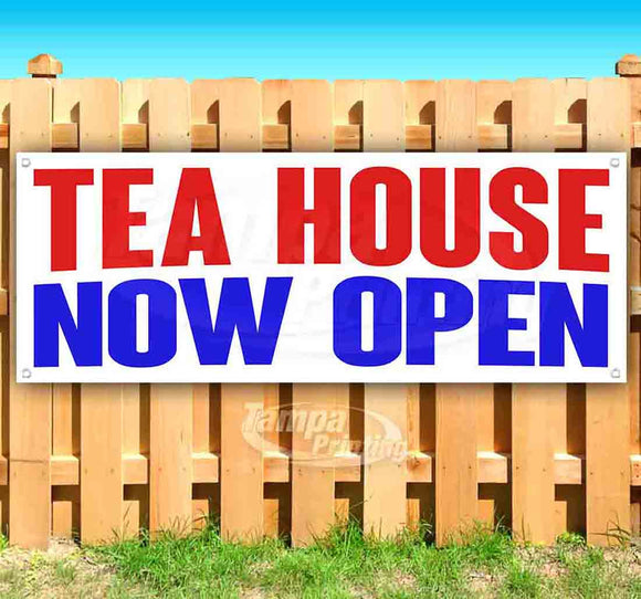 Tea House Now Open Banner