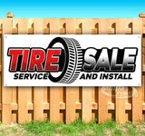 Tire Sale Service and Install Banner
