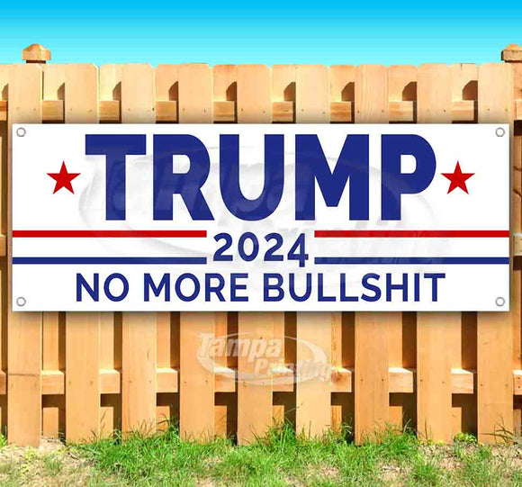 Trump 2024 No More Bulls*** RWB Banner