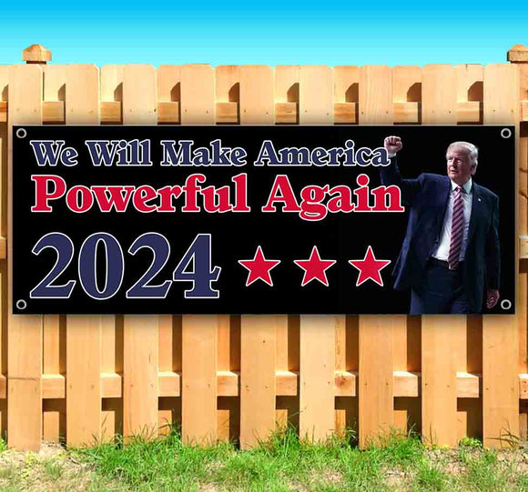 Trump America Powerful 2024 Banner