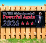 Trump America Powerful 2024 Banner