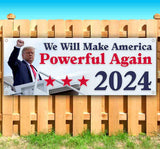 Trump America Powerful 2024 Banner
