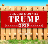 Trump God Guns Country Banner