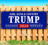 Trump God Guns & Country 2024 Banner