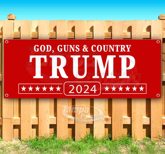 Trump God Guns & Country Banner