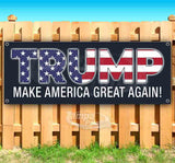 Trump MAGA Flag Text Banner