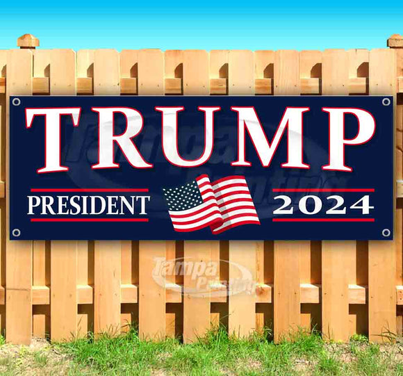 Trump President 2024 Banner
