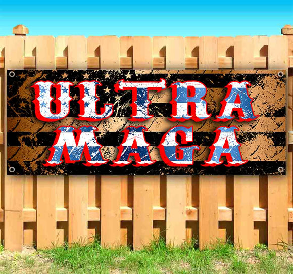 Ultra Maga Distressed Banner
