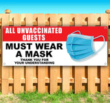 Unvaccinated Guests Banner