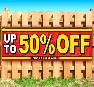 Up To 50% Off On Selected Items Banner