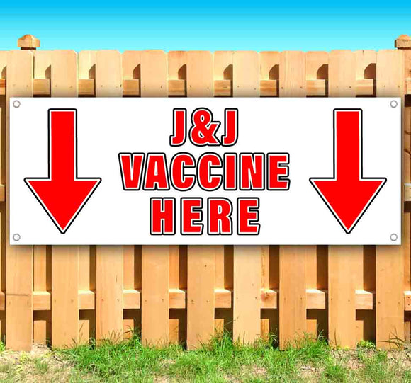 Vaccine Here J&J Arrws Banner