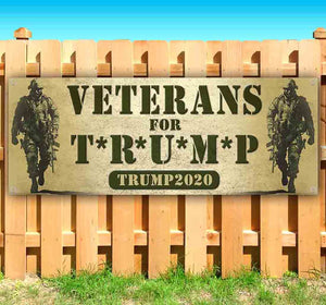 Veterans For Trump Army Banner