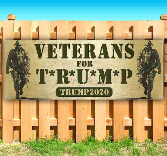 Veterans For Trump Army Banner