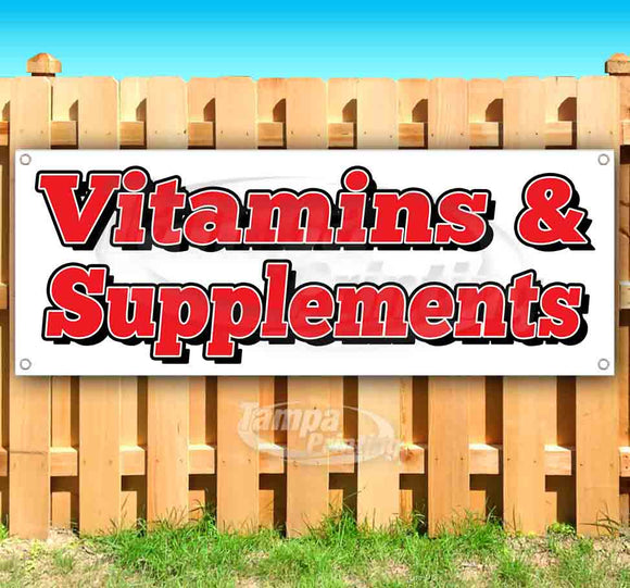 Vitamins Supplements Banner