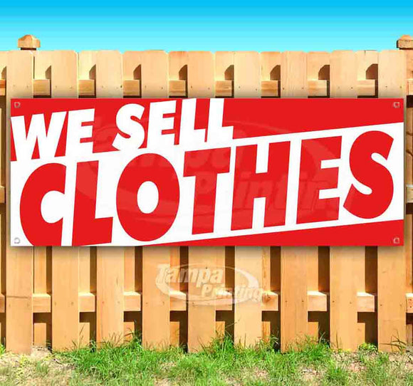 We Sell Clothes Banner