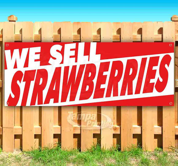We Sell Strawberries Banner