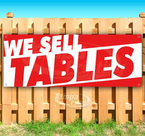 We Sell Tables Banner