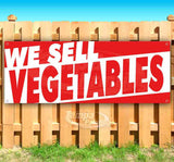We Sell Vegetables Banner