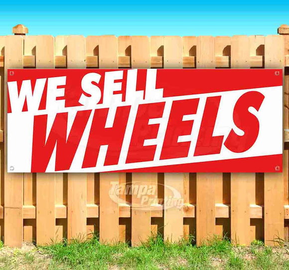 We Sell Wheels Banner