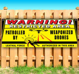 Warning Restrtd Ar Drn Banner