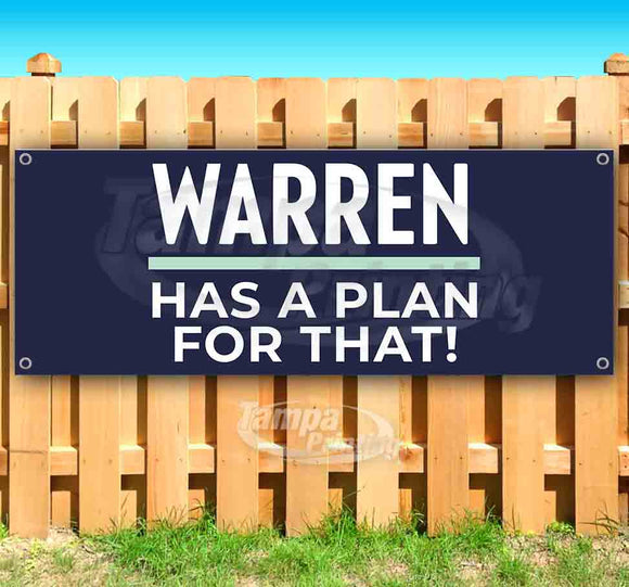 Warren Has A Plan Banner