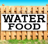 Water, Food Banner