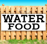 Water, Food Banner