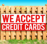 We Accept Credit Cards Banner