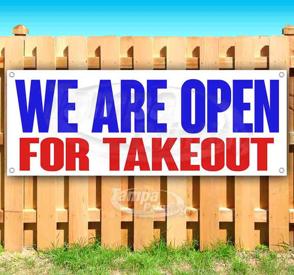 We Are Open For Takeout Banner