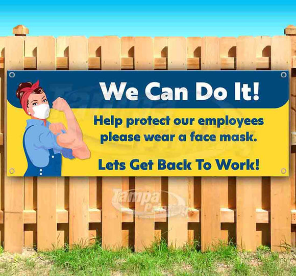 We Can Do It Facemask Banner