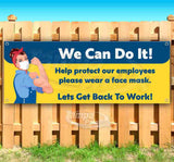 We Can Do It Facemask Banner