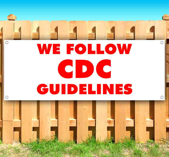 We Follow CDC Guidelines Banner