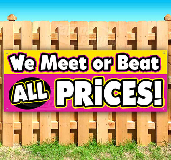 We Meet or Beat All Prices Banner