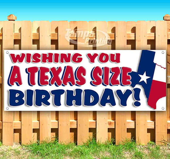 Wishing You a Texas Sized Birthday Banner