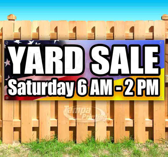 Yard Sale 6am To 2pm Banner
