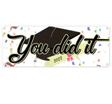 You Did It Grad Cap 2022 Banner